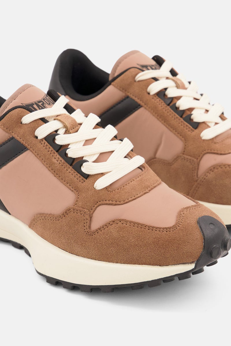 TapouT Men Lace Up Training Sports Shoes, Brown - Image 2